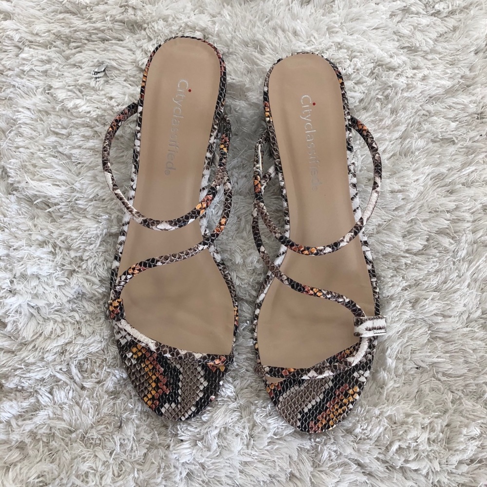 Snake Print Slip On
